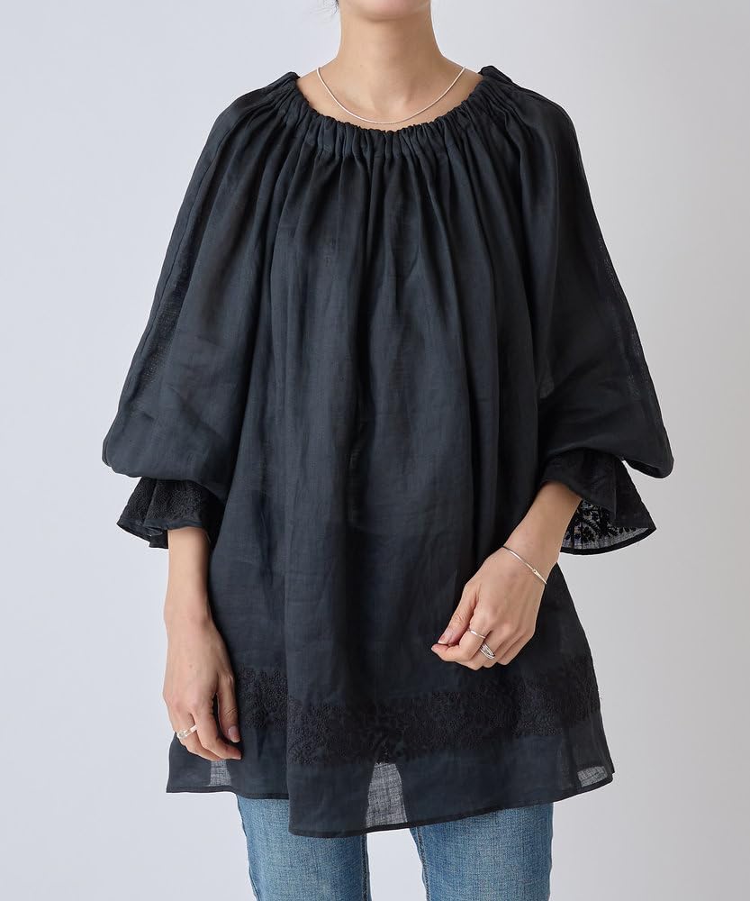 新品未使用　BEARDSLEY ビアズリー　ラミー刺繍チュニック BEARDSLEY] [ビアズリー] ラミー刺繍チュニック BEZ1051504A0004